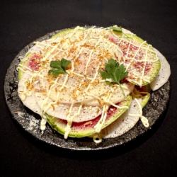 大根の温玉シーザーサラダ