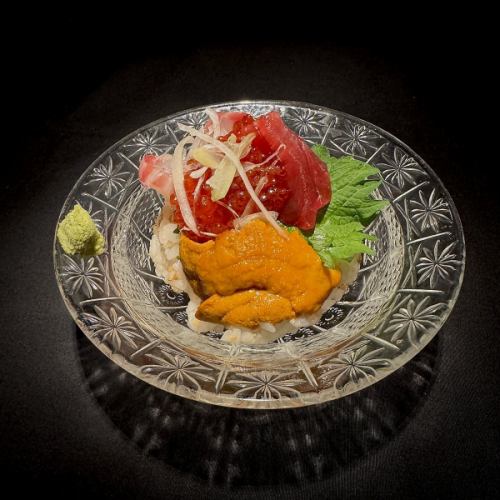 国産牛のうに肉お宝ご飯