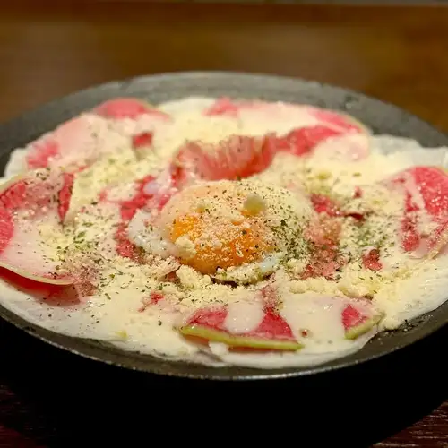 大根の温玉シーザーサラダ