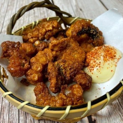 Fried chicken / fried octopus / fried chicken