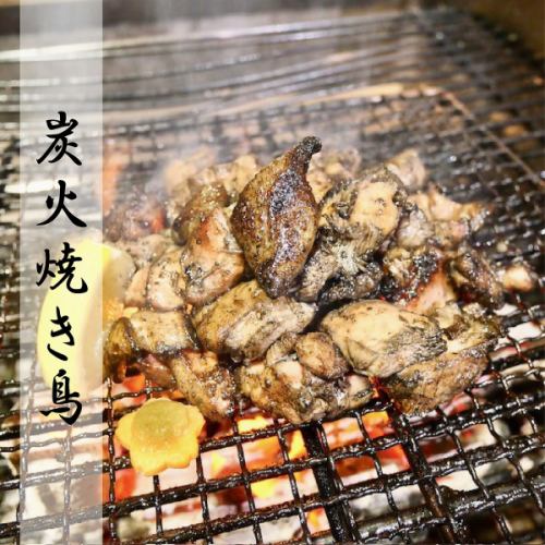 Charcoal grilled yakitori (thigh, chicken breast, yagen cartilage, negima)
