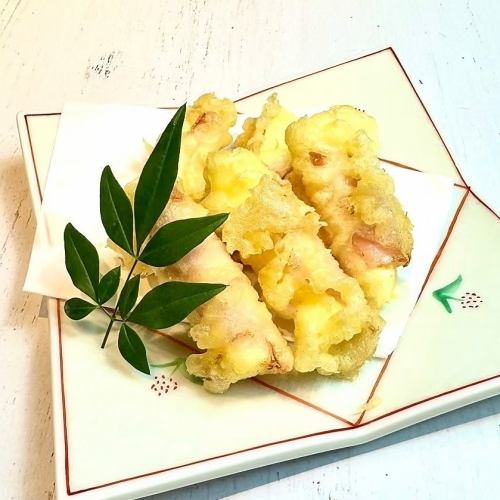 生ハムとクリームチーズの天ぷら