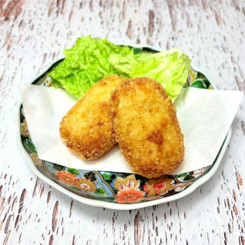 Homemade crab cream croquette