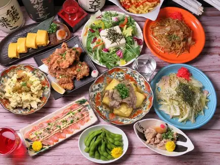 【限時優惠：12月26日-1月3日】★超值優惠★【超值居酒屋套餐】11道菜，含2小時暢飲，4500日元（含稅）
