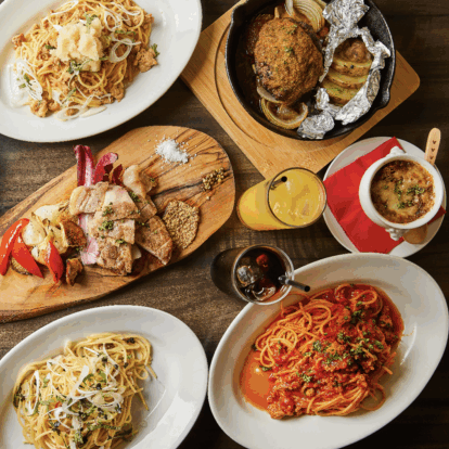 【お料理のみ】窯焼きピッツァや黒毛和牛ローストを プレミアムコース全7品6500円〈当日予約可〉