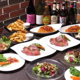 [Special roast beef 2-hour course♪] Most popular! All-you-can-drink included [6 dishes] 5,500 yen (tax included)