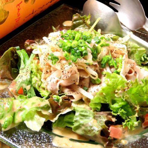 Hot shabu-shabu salad