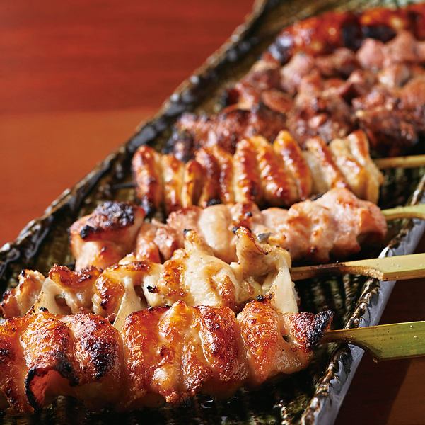 【じっくり焼き上げる】串打ち焼き