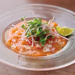 メイプルサーモンの和風カルパッチョ