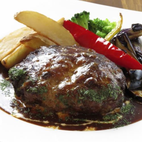 [Manager's recommended a la carte] Hamburg steak 1410 yen (tax included)