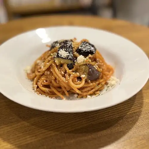 Eggplant meat spaghetti