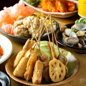 大満足間違いなしのボリューム満点コース◎【120分飲み放題付き】満マル大満喫コース
