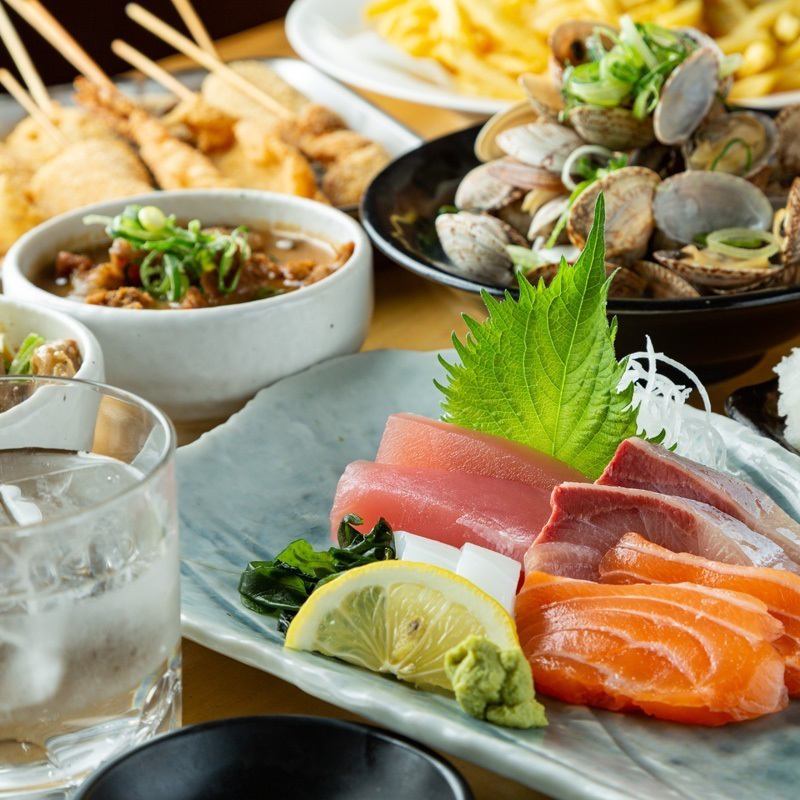 The extremely fresh sashimi, procured by the former chef manager, is delicious!