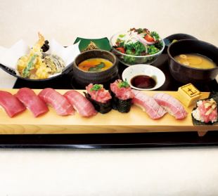 鮨生本まぐろ盛り合わせ御膳セット