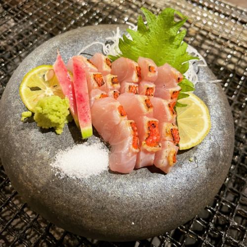 Golden sea bream sashimi