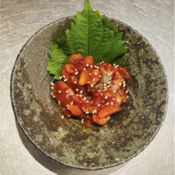 かにみそ／手長ダコのチャンジャ　各