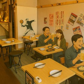 笑顔が絶えない店内で楽しいお時間をお過ごし下さい。