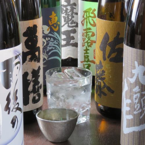 You can enjoy sake and shochu recommended by the manager!