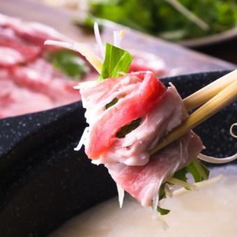 [Banquet course with Nasu pork shabu-shabu hotpot] 7 dishes with 120 minutes of all-you-can-drink 5,000 yen ⇒ 4,500 yen (included)