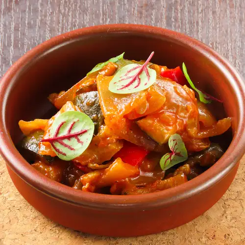 Southern French-style ratatouille with chunky vegetables