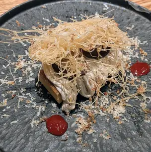 バスク風チーズケーキのモンブラン仕立て
