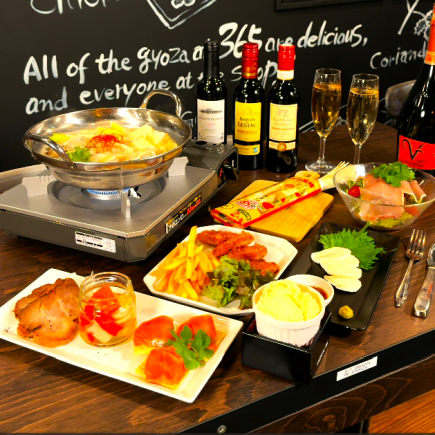 ★餃子鍋を含む7品 2時間飲放込4500円コース★