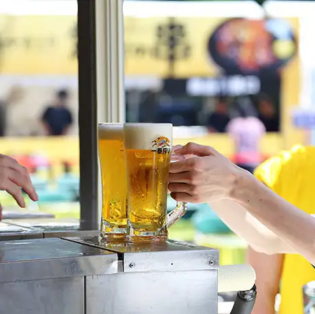 ビールはキリン一番搾り!