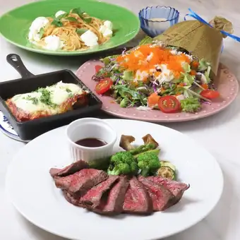 【飲み放題付】シェフのおまかせ料理5品 モネ宴会コース