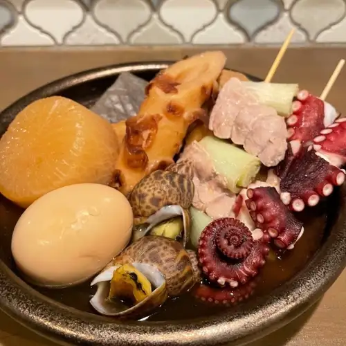 【年中愉しめるサカラバの定番☆豪快でおつまみにもぴったり☆】おでん 1品154円(税込)~