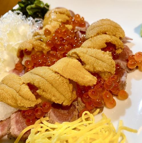 雲丹とイクラのローストビーフ