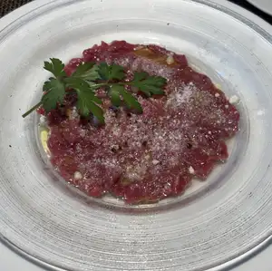 Horse meat carpaccio
