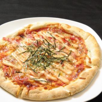 Mentaiko Mayo Japanese Style Pizza