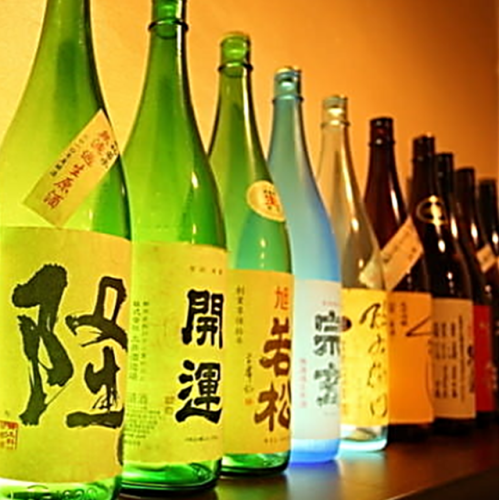 Many selected serious sake