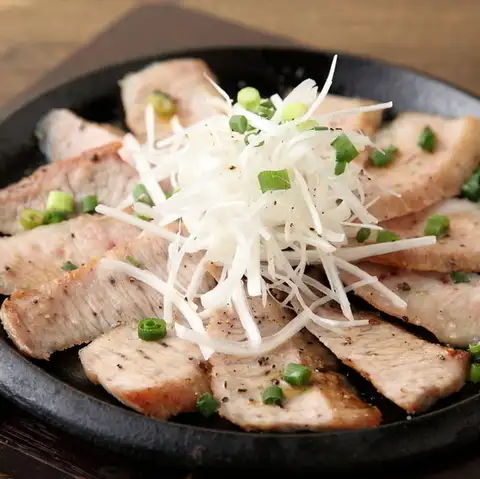 白金豚の鉄板焼き