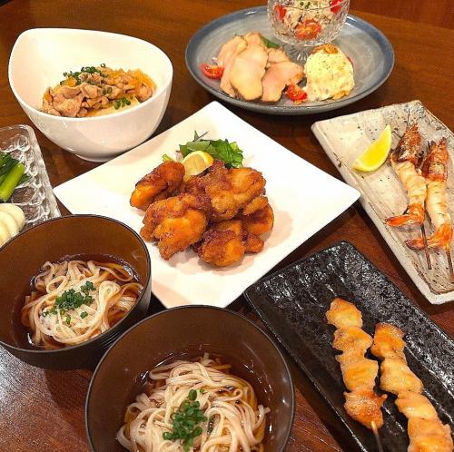 2時間飲放題がついた体に優しい宴会コース5000円(税込)