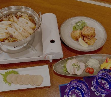 《秋田名物きりたんぽ鍋を味わう宴会コース》