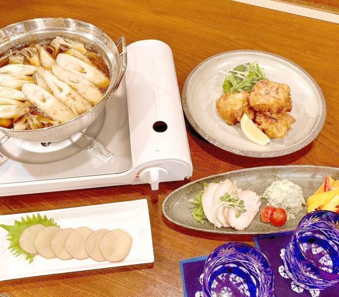 《秋田名物きりたんぽ鍋を味わう宴会コース》