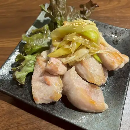 トントロ焼き/炙り豚タンのスタミナネギ/いかの辛和え