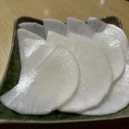 追加大根の甘酢漬け