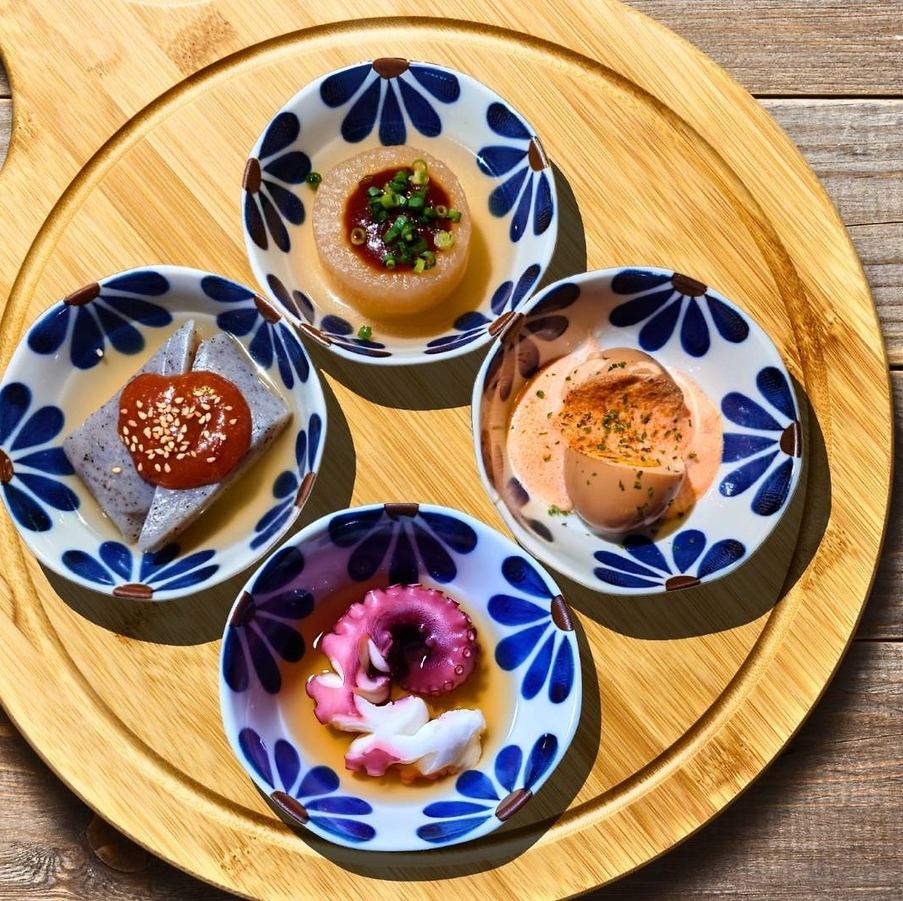 人气★还有浓郁的明太子、整颗洋葱等各种引人注目的关东煮菜肴!