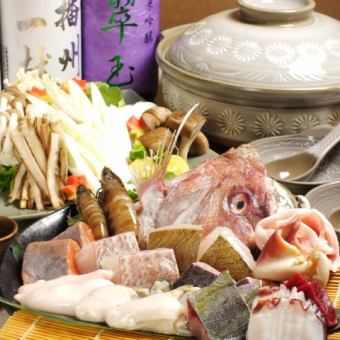 「Jun」豪華海鮮與瀨火鍋套餐 4500日圓