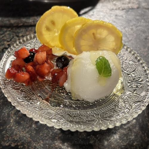 瀬戸内ハニーレモンシャーベット