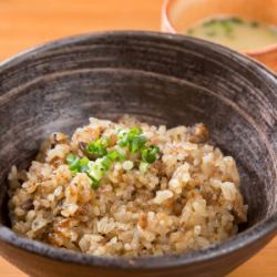 鶏ご飯（中・スープ付き）