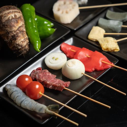 炒豬肉，龍蝦，生豆，腐竹...請享用京都的食材！