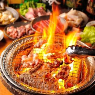 Sangen pork, chicken, and even innards! Enjoy 100 minutes of all-you-can-eat meat! Charcoal Grilling Introductory Course ¥3,680 ⇒ ¥2,680