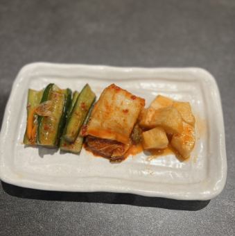 キムチの盛り合わせ
