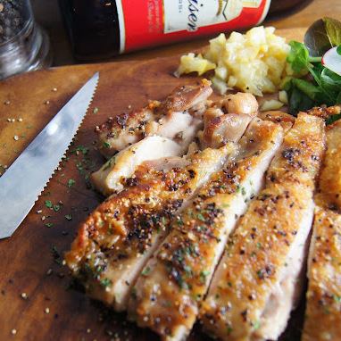 [Chicken steak] Crispy and juicy, with a great combination of spices!