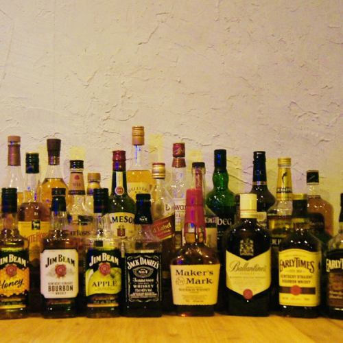20種類以上のウイスキー！