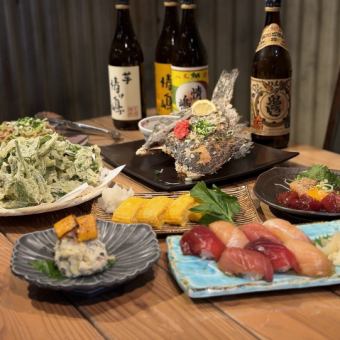 【各種宴会/贅沢】2.5時間飲み放題付き6600円≪9品≫八丈島郷土料理を堪能◎【源八船頭コース】