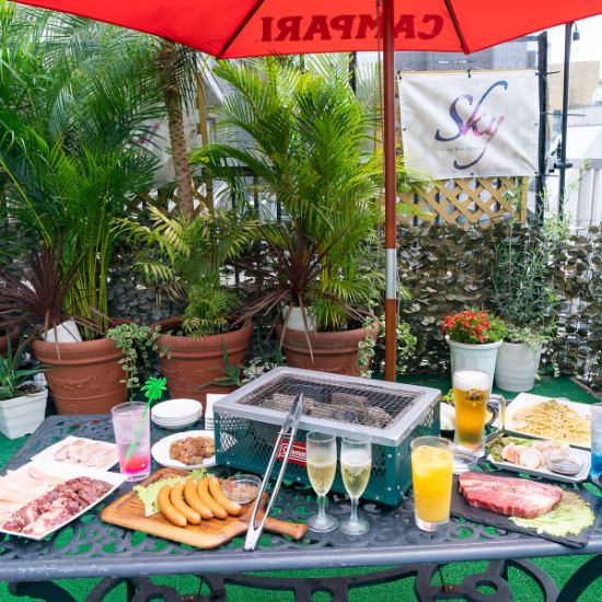 BBQ x beer garden on an open terrace seat ♪ Various plans are available ☆